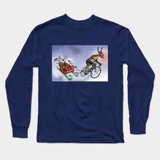 Rudolph's Midnight Ride Long Sleeve T-Shirt